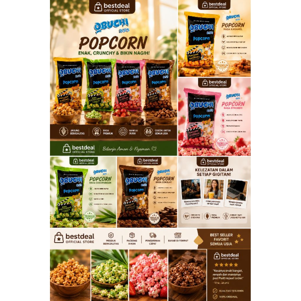 obuchi popcorn Caramel 20gr (10pcs)