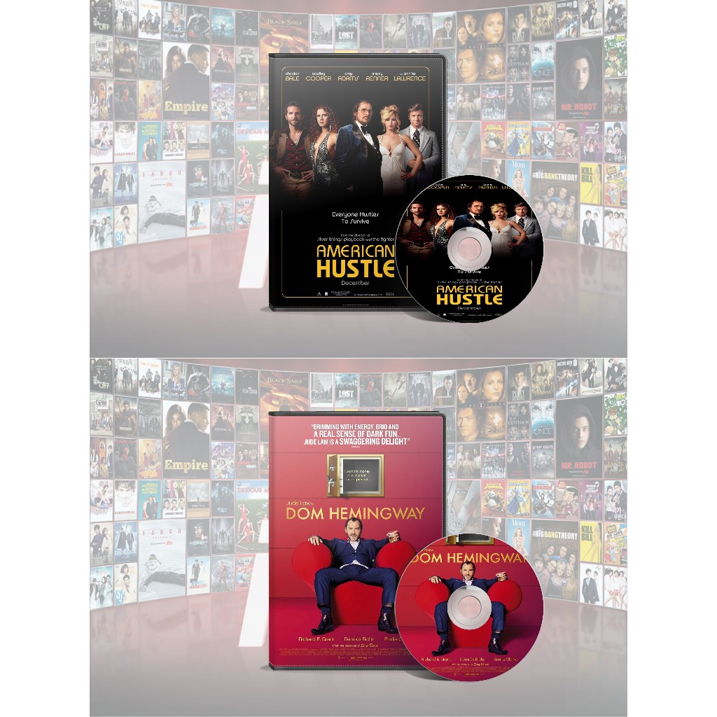 DVD American Hustle (2013) + DVD Dom Hemingway (2013)