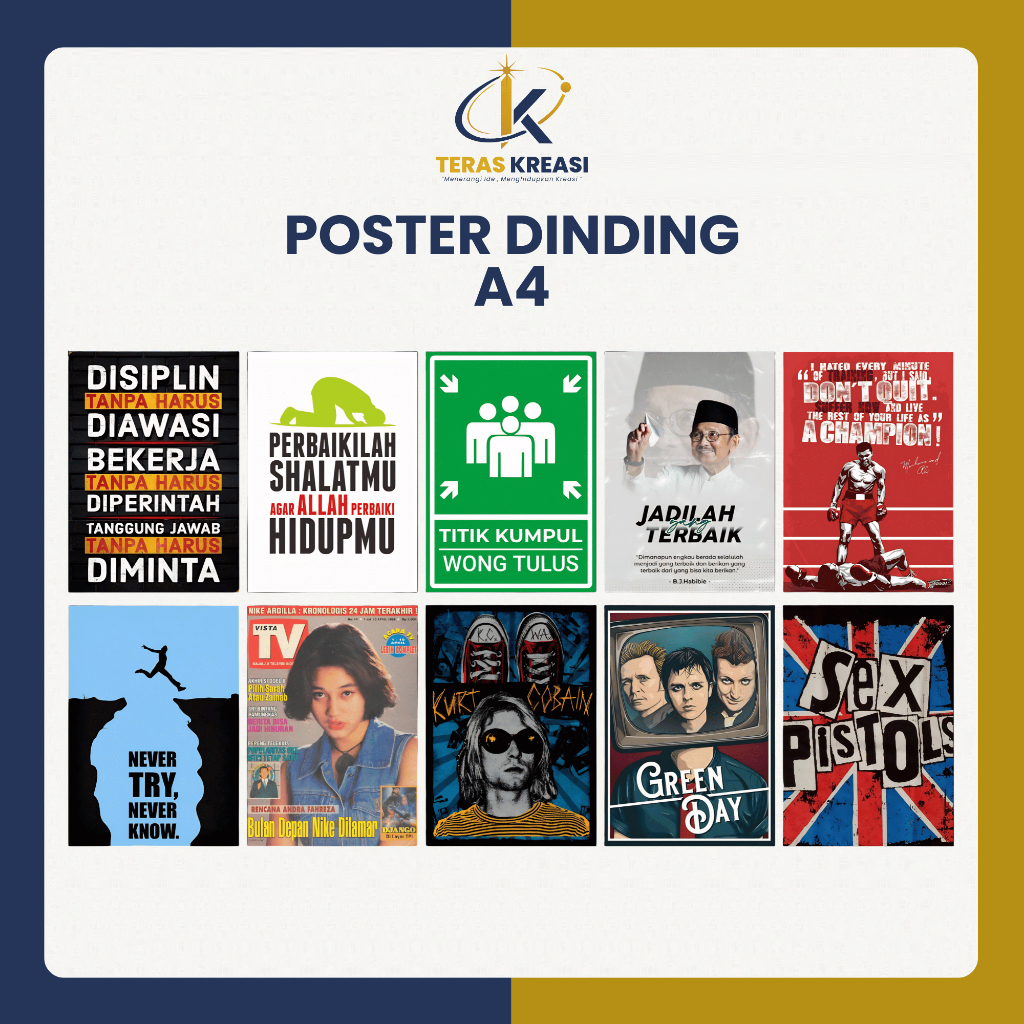 Custom Cetak Foto PVC Board Wall Decoration Sticker Laminasi Glossy A5 A4 A3 dll Kaitan Triangle