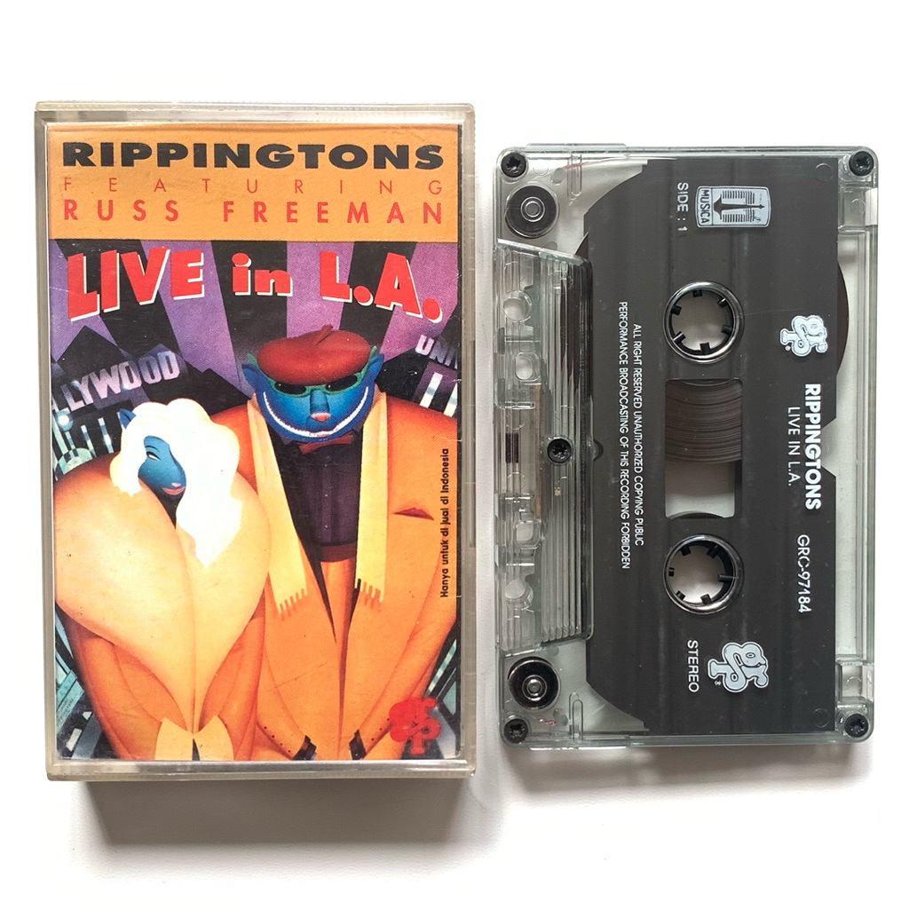 Kaset Pita Jazz The Rippingtons / Russ Freeman - Live In L.A. (1993 GRP RECORDS)