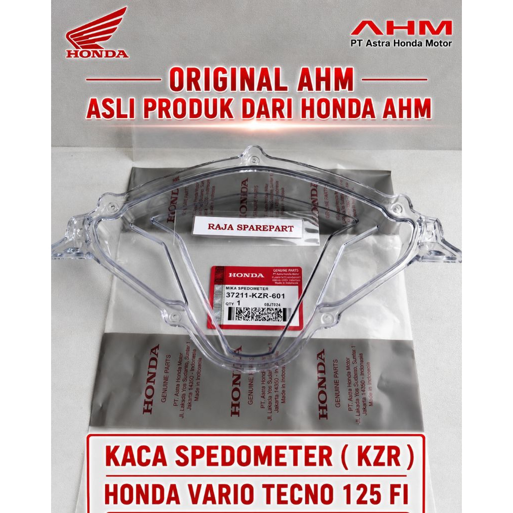 MIKA KACA SPEEDO METER A-  KZR  ORIGINAL . HONDA VARIO 125 FI  OLD TEKNO 2013 - 2014 - 2015
