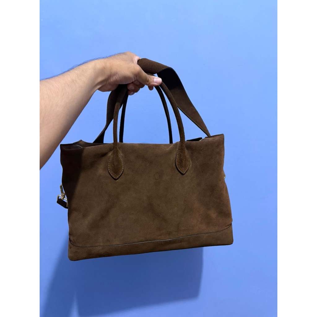 rounn bao 34 chocolate suede second