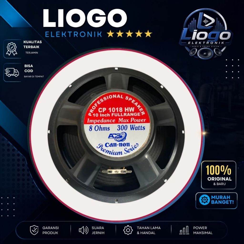 Speaker Canon 10 Inch Full Range 1018 HW Canon 10 Inch Range Corong Cannon 10 Inch Full Range