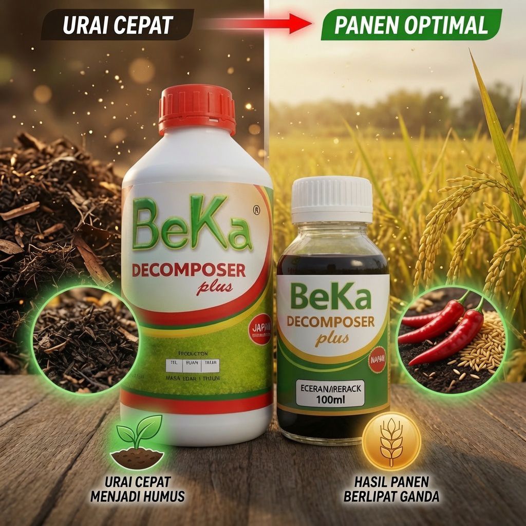 Beka Decomposer 100ml Repack | Dukung Tanah Sehat dan Produktif