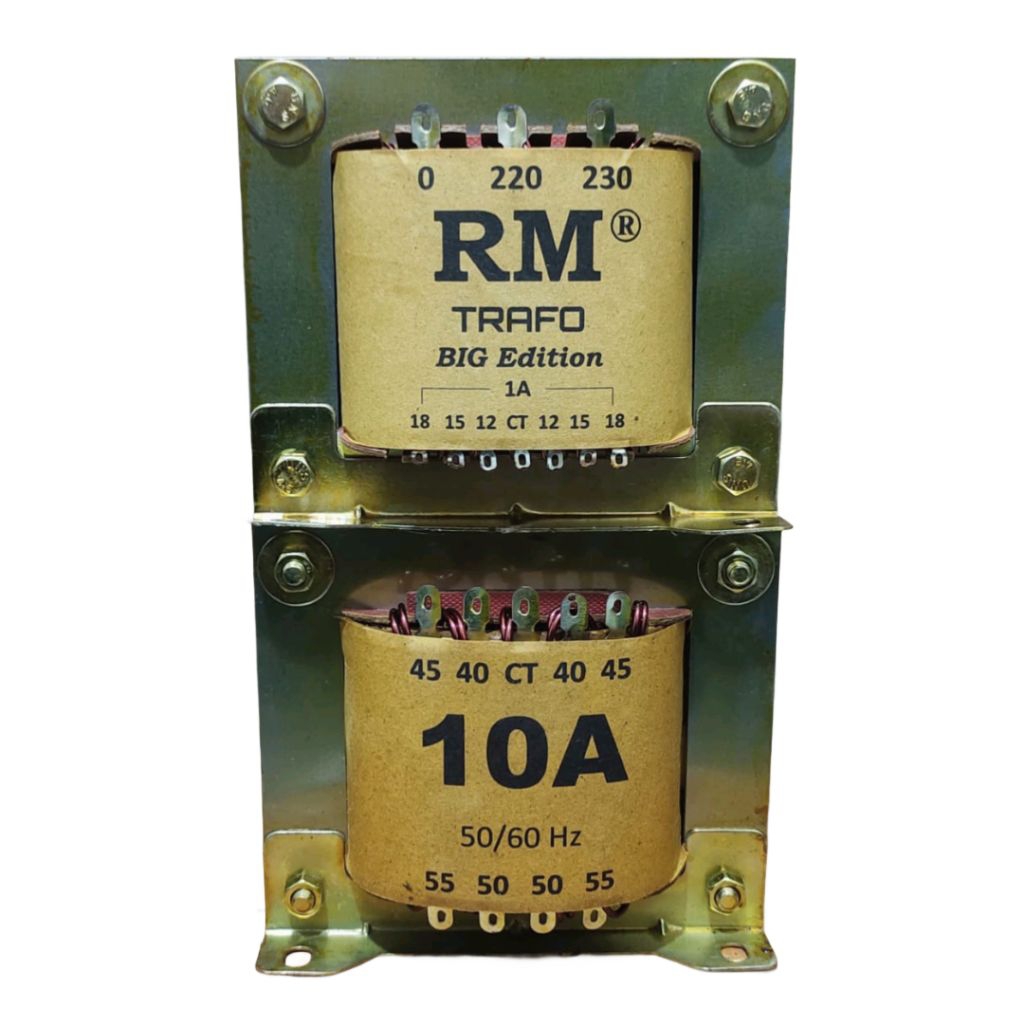 Trafo RM 10A 55V CT Big Edition (Real output)