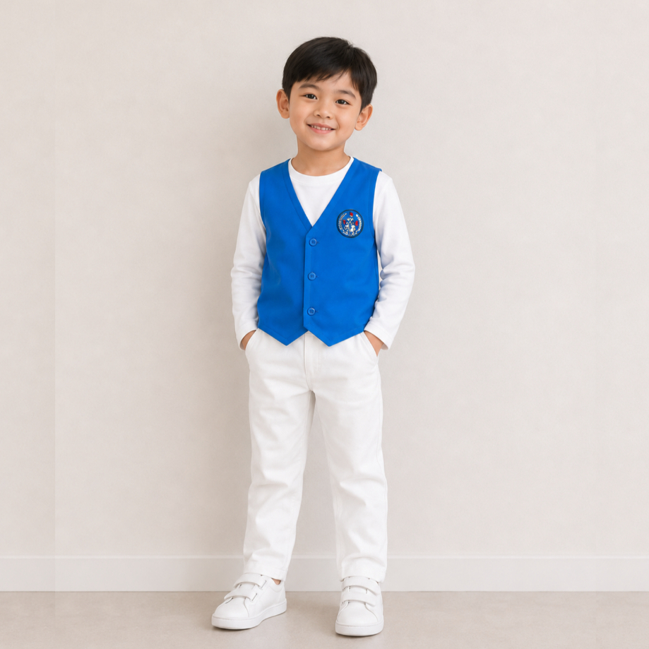 Rompi Seragam TK Biru Nasional