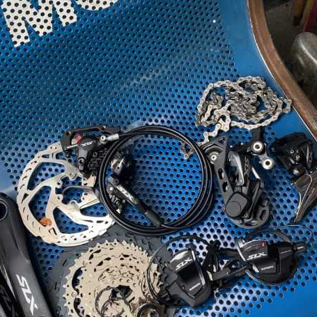 GROUPSET SHIMANO SLX M7000 11 SPEED ORIGINAL KOMPLIT BARU