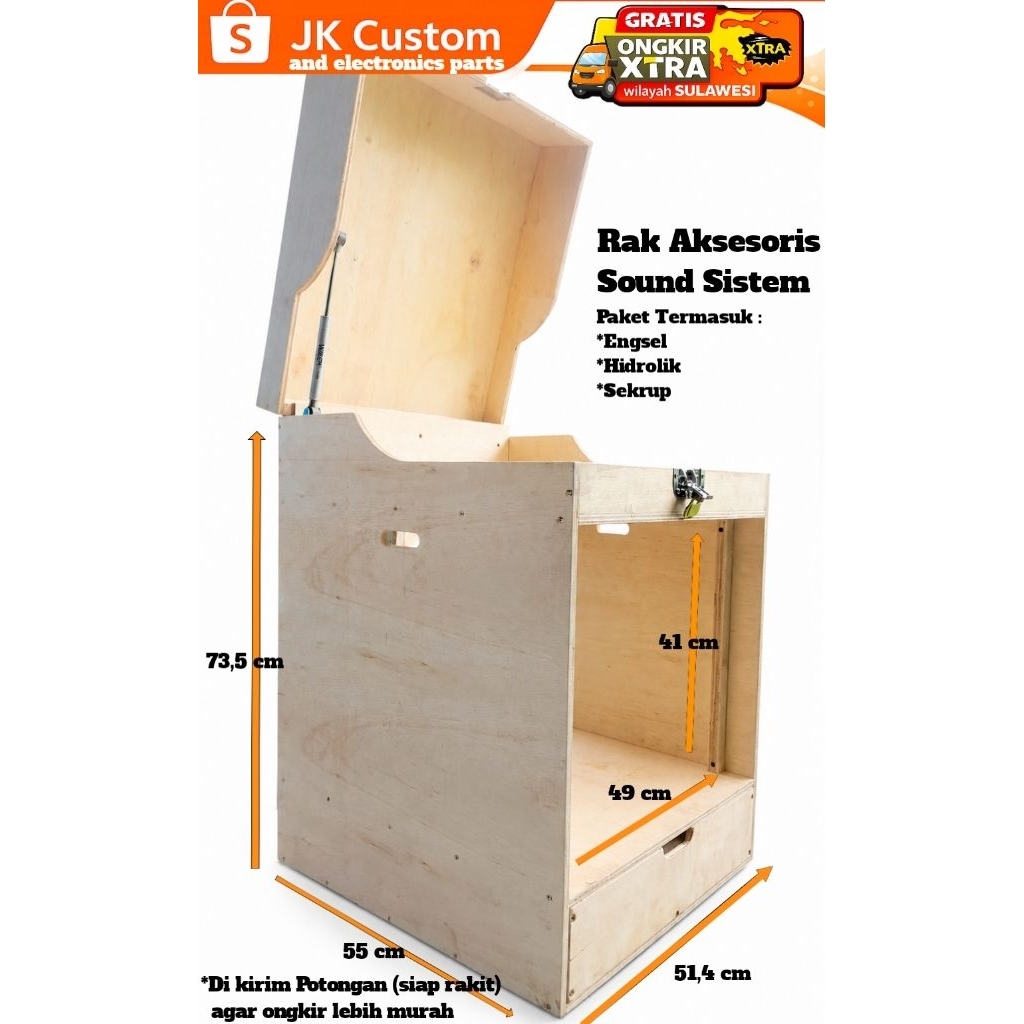 Rak Aksesoris Sound Sistem Rumahan - JK CUSTOM