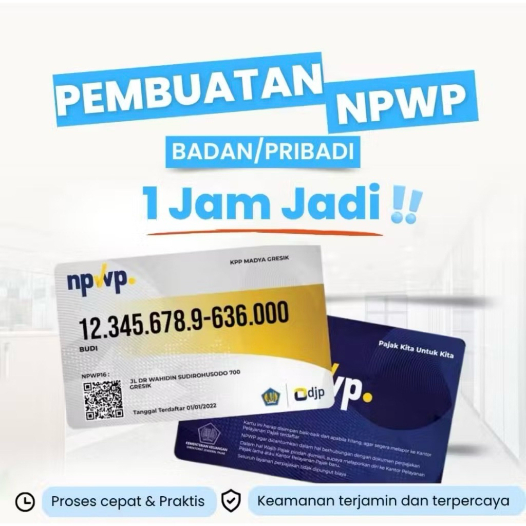 JASA PEMBUATAN NPWP BADAN/PRIBADI