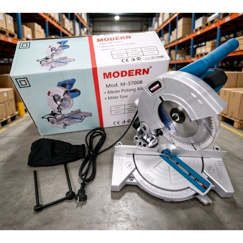 Modern M-3700B / Mitersaw Modern M 3700 B / Mesin Potong Aluminium Miter Saw 7 inch Modern M3700B