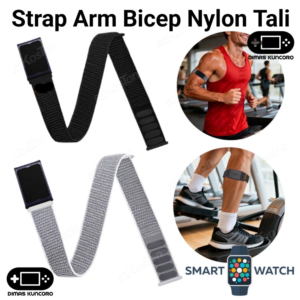 Strap Arm Bicep Nylon Tali Amazfit Gtr Balance 1 2 2E 3 Pro 4 47Mm Pace Stratos 2 2S 3 Nilon Lengan