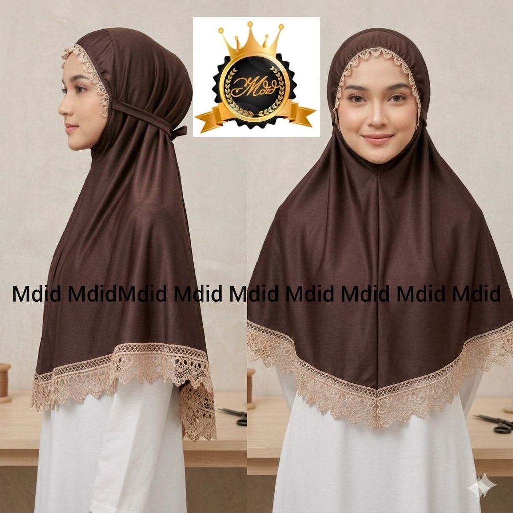 hijab instan/setandar siria gotik renda