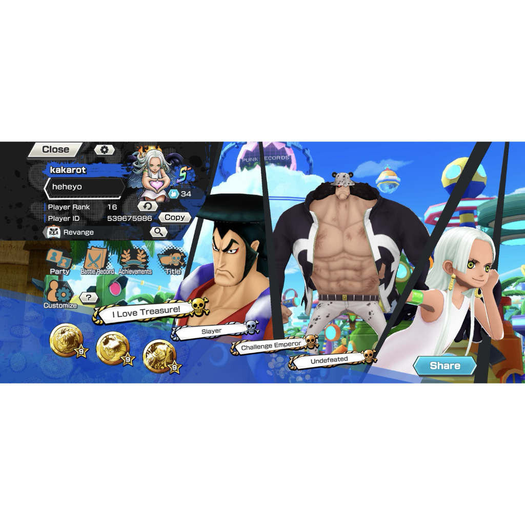 Akun one piece bounty rush 3 EX