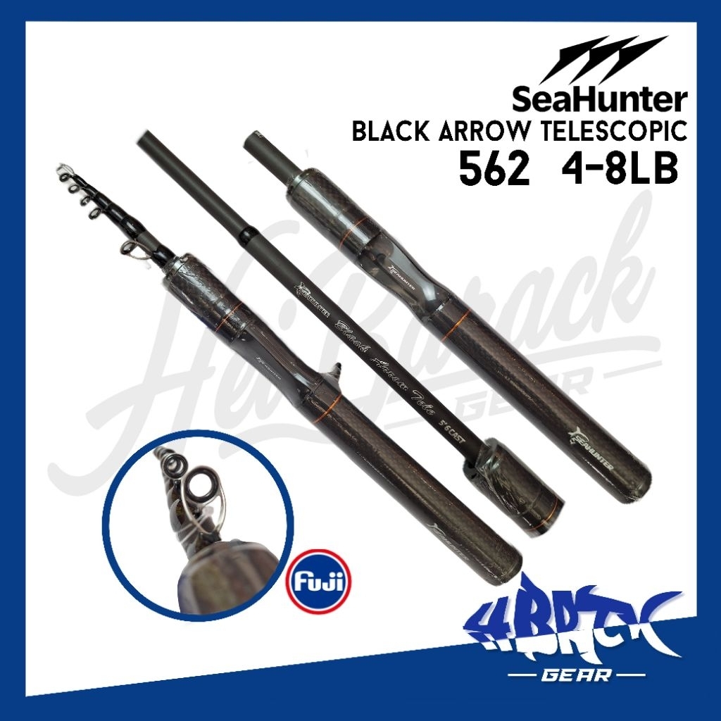 Joran Baitcasting SeaHunter Black Arrow Telescopic. Joran Casting 562 Ring Fuji