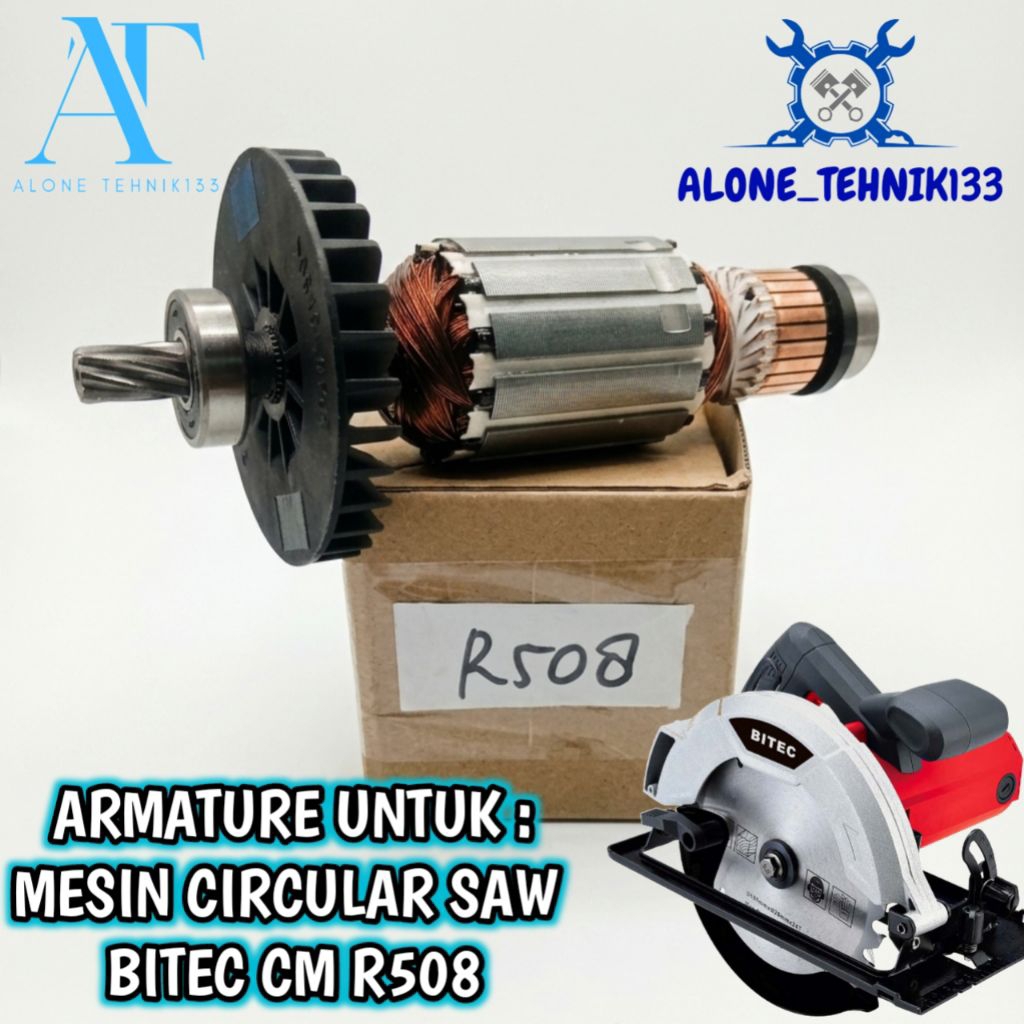 ARMATURE ANGKER MESIN CIRCULAR SAW BITEC CM R508 ANGKER MESIN CIRCULAR SAW 7" BITEC CM R508 R 508