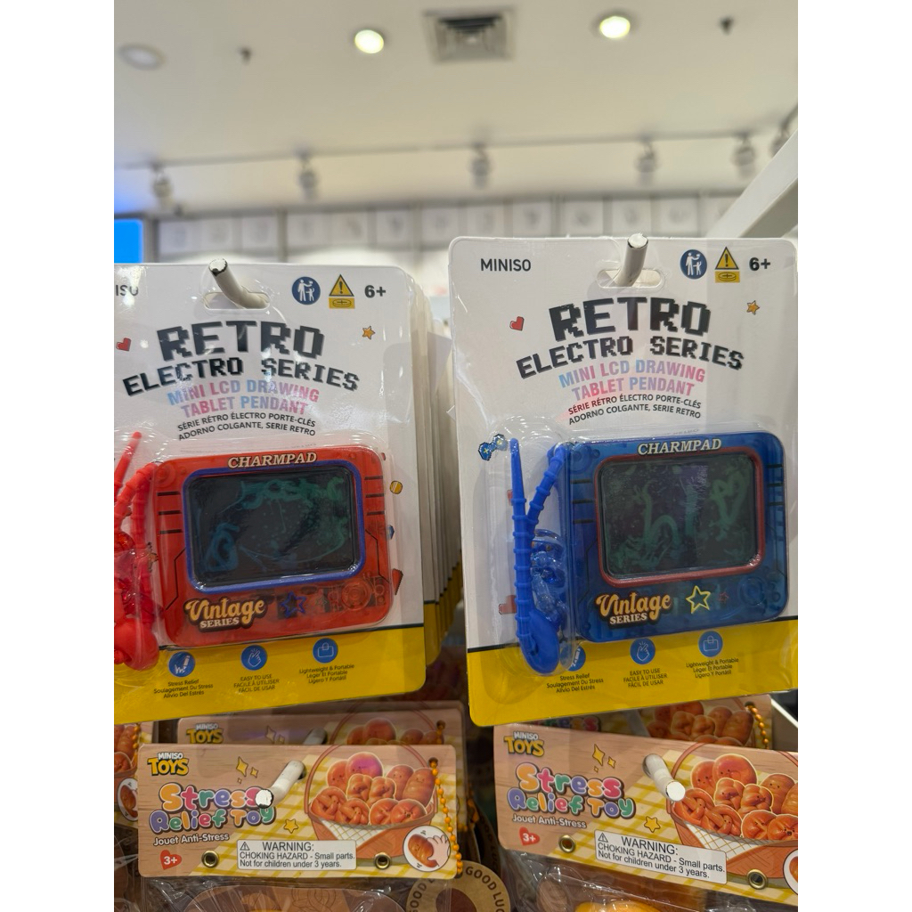 MINISO TOYS‼️RETRO ELECTRO SERIES // MINI LCD DRAWING TABLET PENDANT