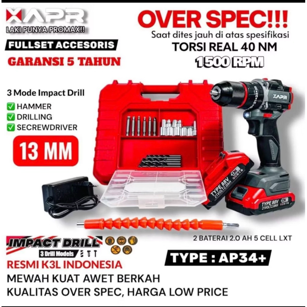 BOR CAS apr AP 34+ bot baterai Apr ap34*