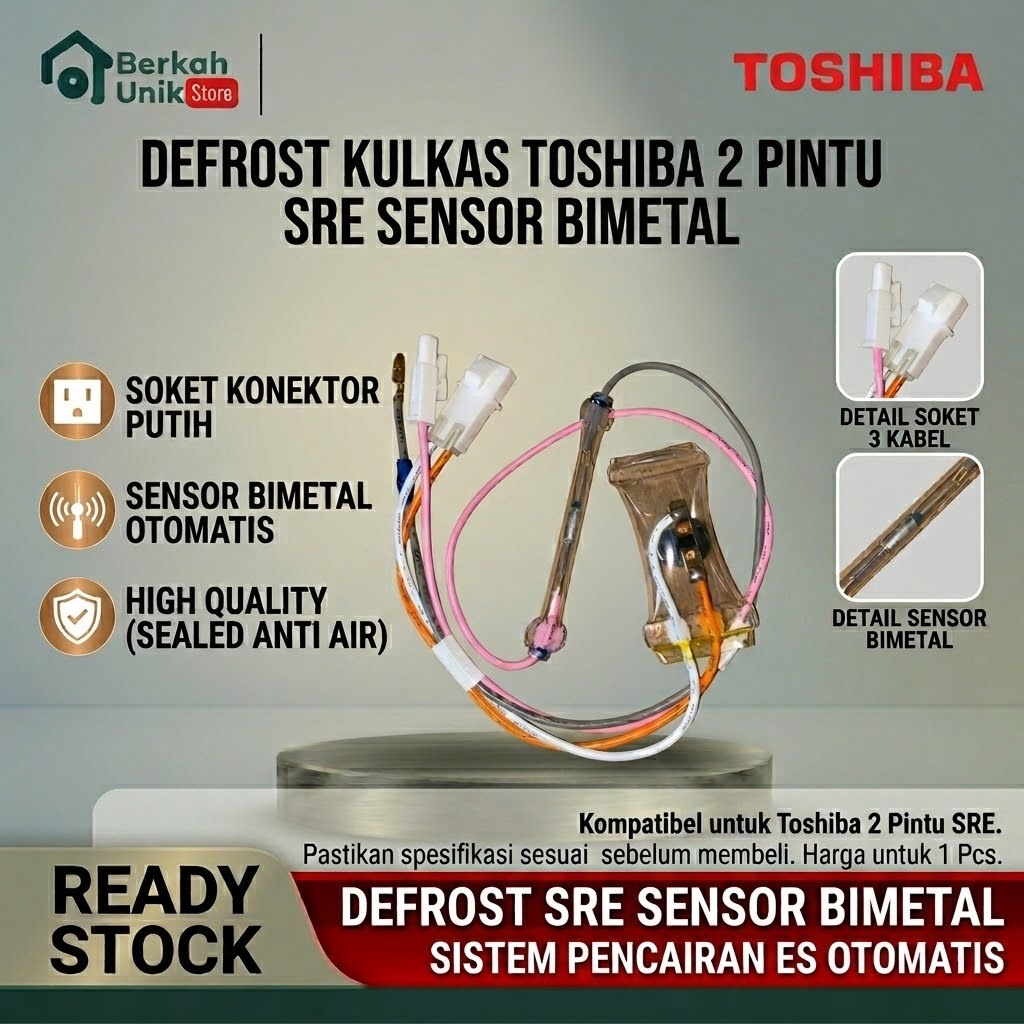 Defrost Kulkas Toshiba 2 Pintu SRE Sensor Bimetal Kulkas