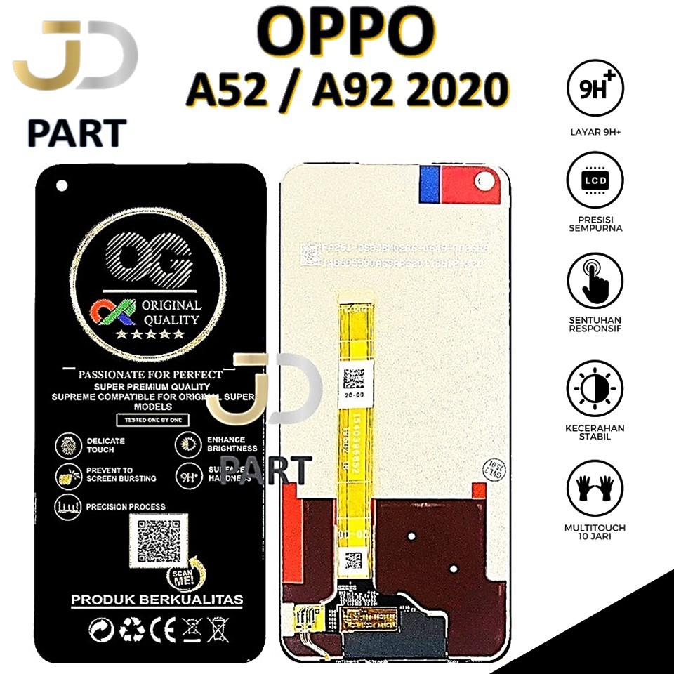 LCD TOUCHSCREEN OPPO A52 / A92 2020 COMPLETE ORIGINAL 100% FULLSET