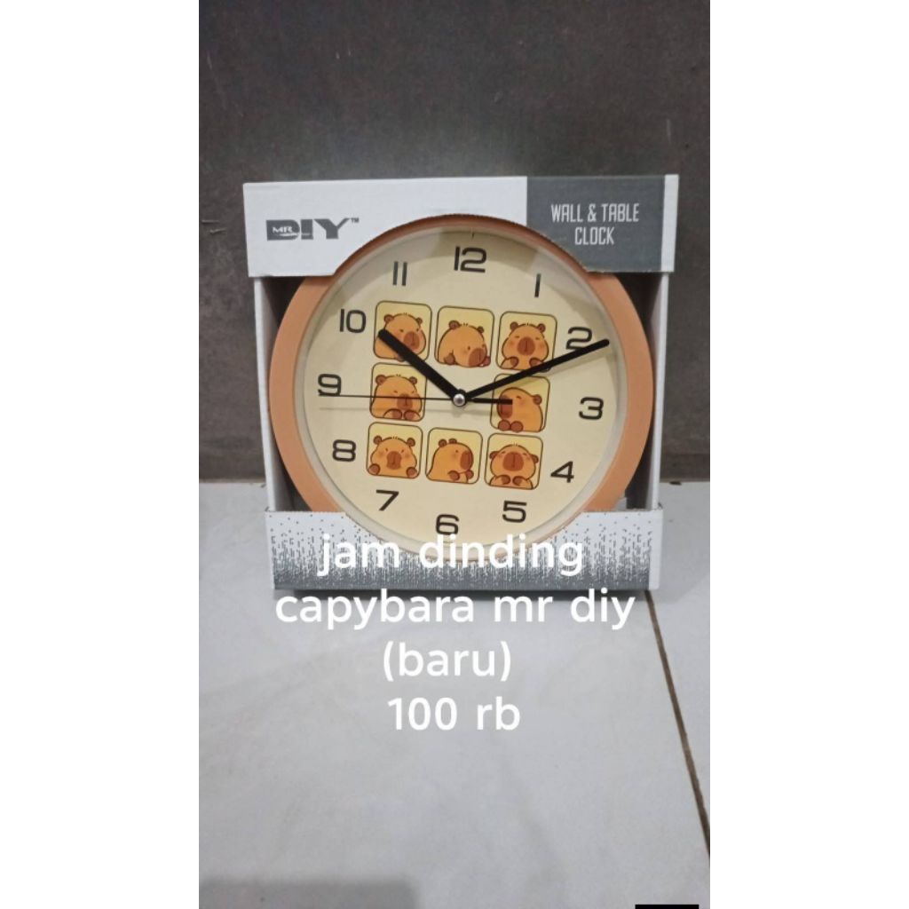 Jam dinding Capybara Mr DIY