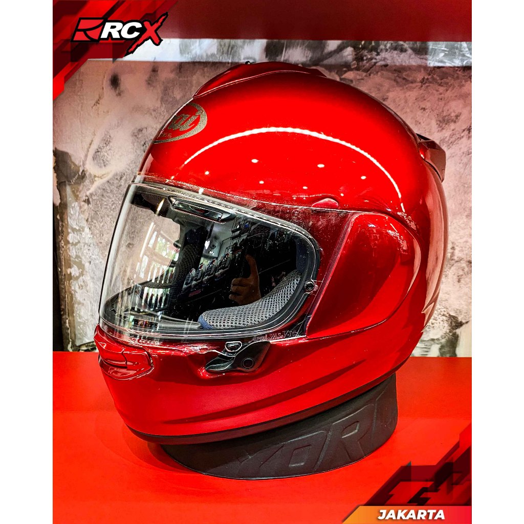 Helm Arai Vector X Candy Red Original Second 2nd Bekas RCX