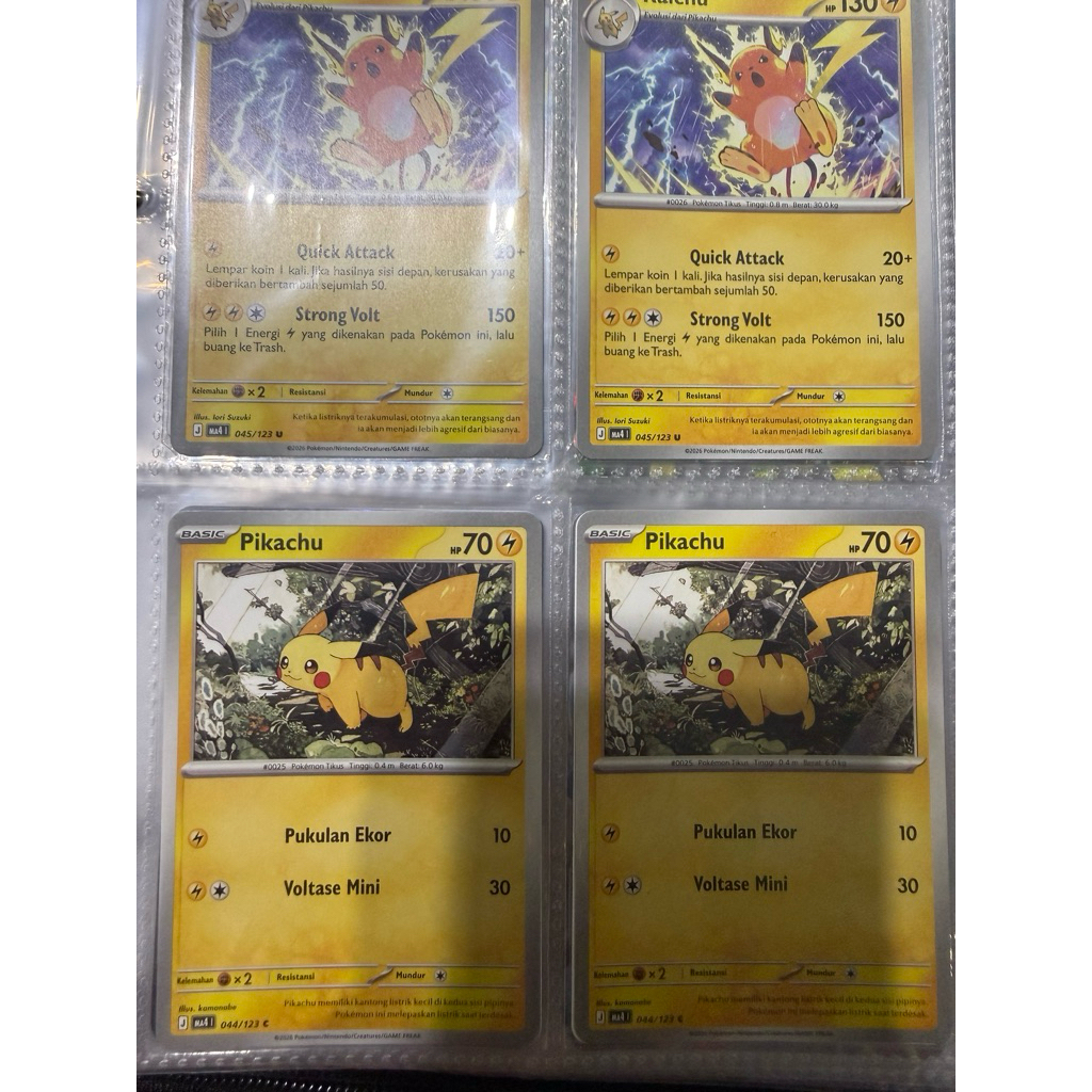 pikachu & raichu ( set 1 pikachu dan 1 raichu)