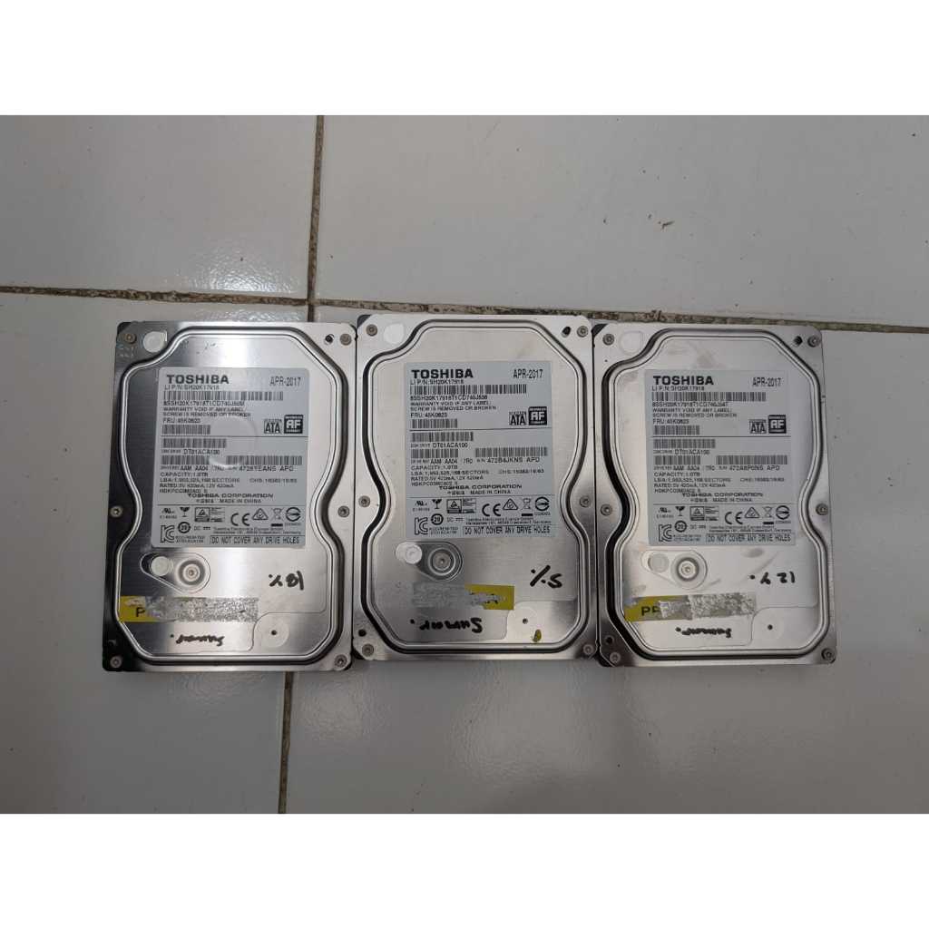 HDD 1tb 3.5" rusak (lemot). kondisi asli belum bongkar