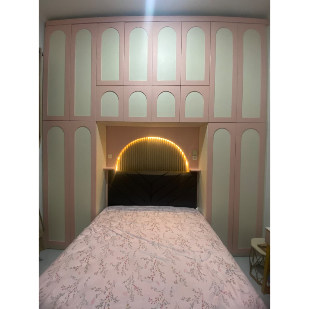 Wardrobe custom full plafon/lemari pakaian full plafon/wardrobe custom/lemari kamar custom