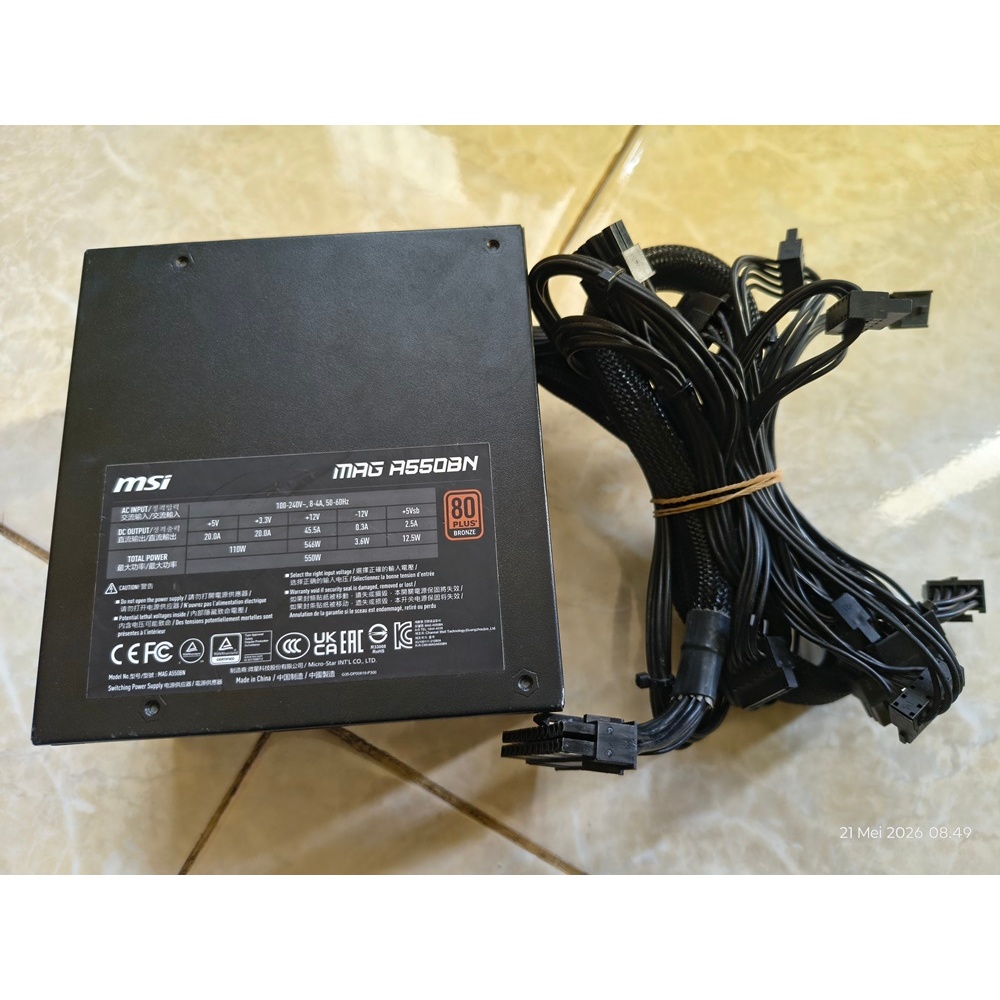MSI MAG A550BN 550Watt Bronze