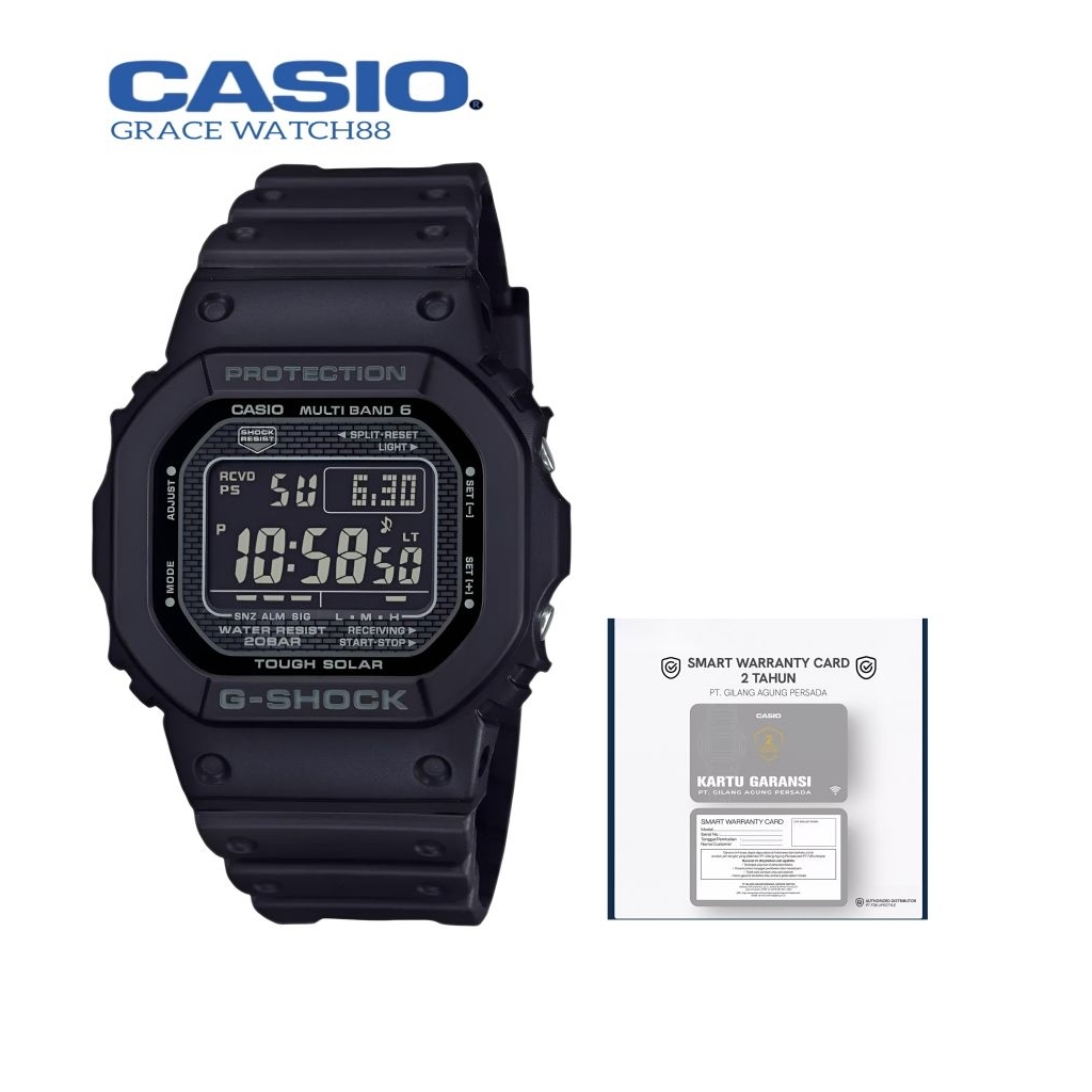New Jam tangan pria casio G-Shock GW-5000HS-1DR gshock original tough solar gw-5000