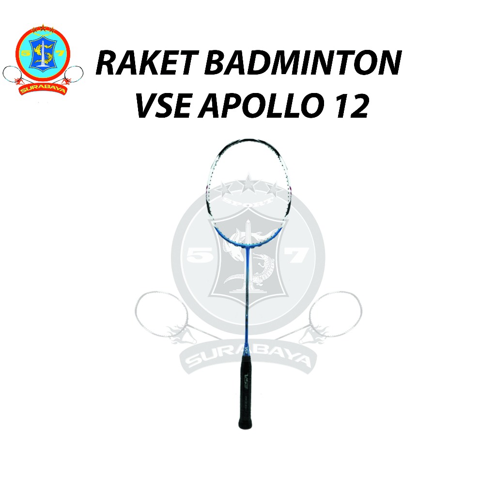 Raket Badminton VSE Apollo 12 Bonus Grip Handuk