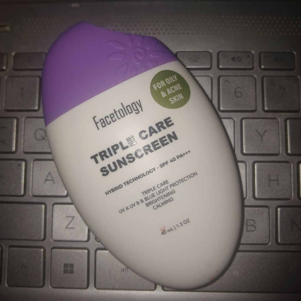 [Preloved] Sunscreen Facetology Triple Care Sunscreen SPF 40 PA+++