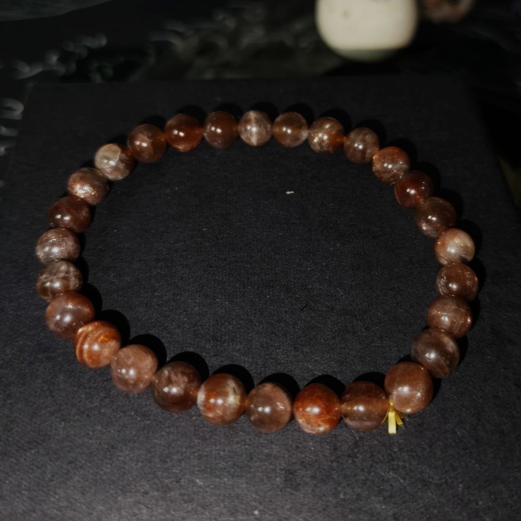 Natural High Quality Sunstone Bracelet | Golden, Pink & Copper Sunstone