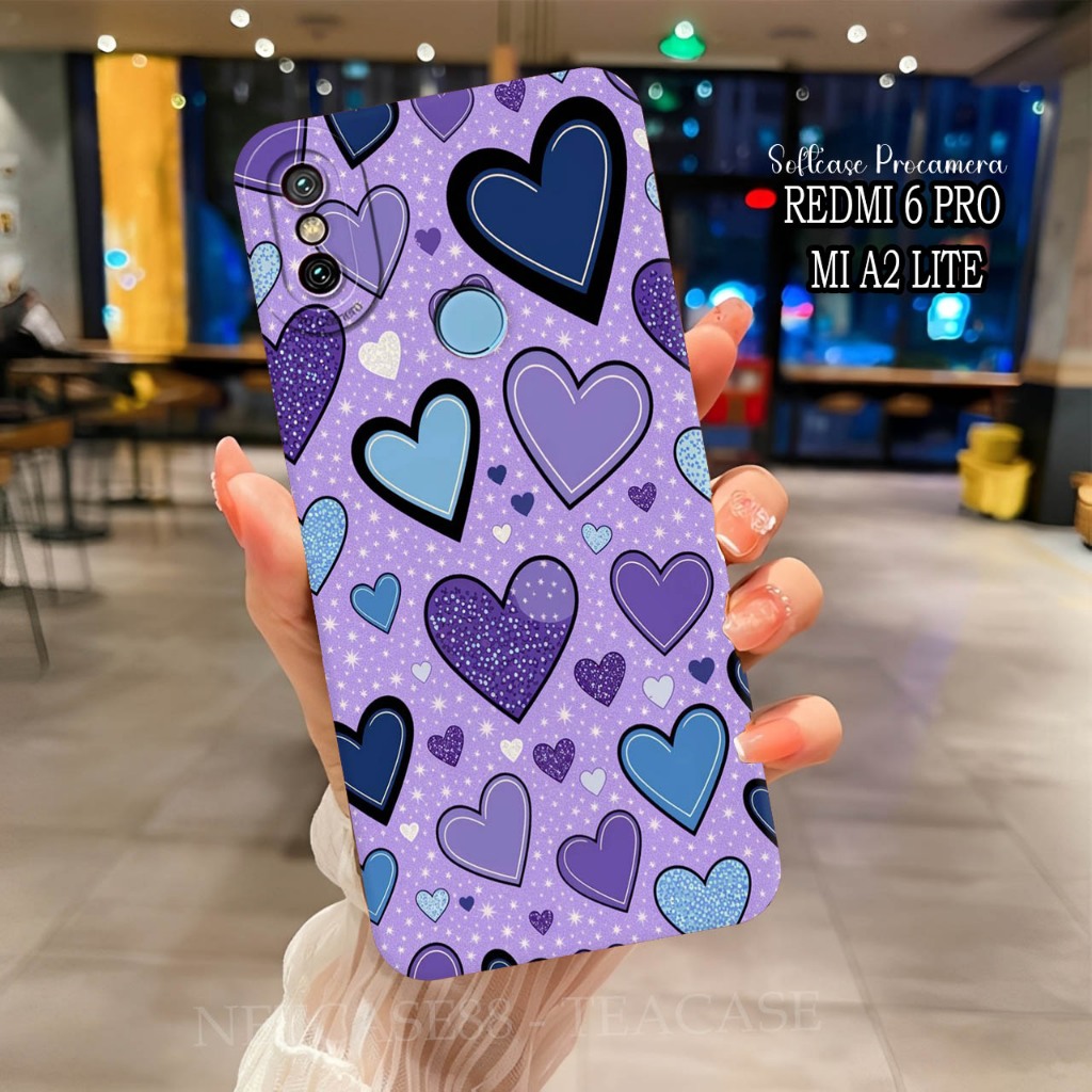 Case Compatible For Redmi 6 Pro - Mi A2 Lite - Mi 6x - Mi A2 2018 Terbaru Silikon Procamera Lentur F
