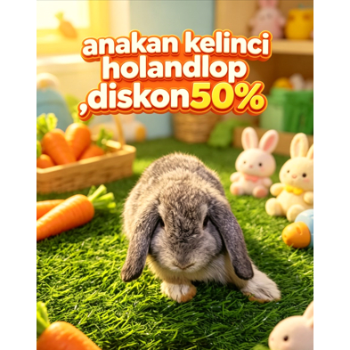 Kelinci Mini Kelinci Hias Holland lop (3)
