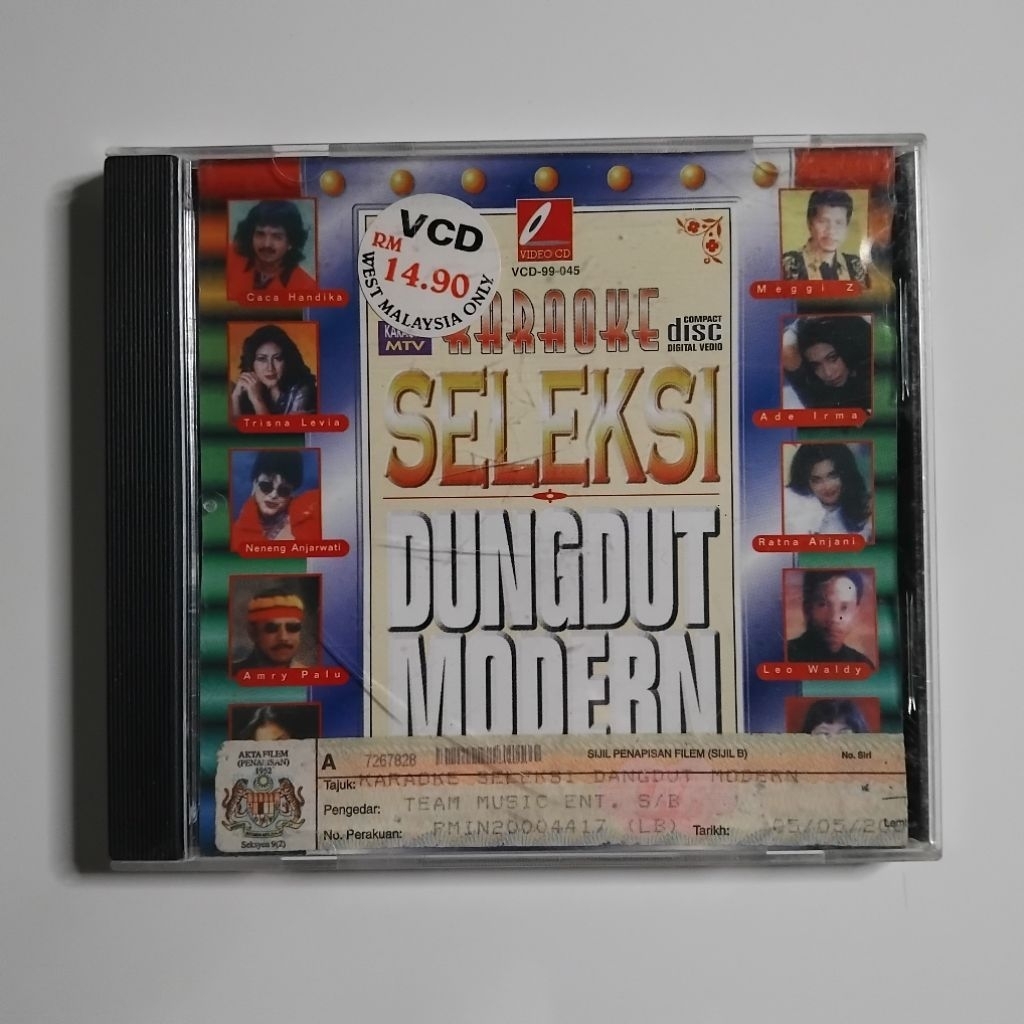 VCD Seleksi Dangdut Modern Meggi Z Caca Handika Ade Irma Ratna Anjani Leo Waldy Trisna Levia Neneng 