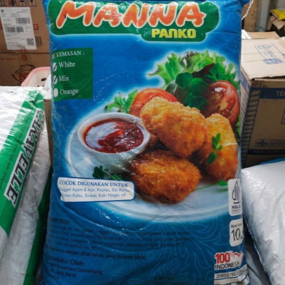 Manna Panko | Tepung Panir Orange Mix - Tekstur HALUS | 10 Kg
