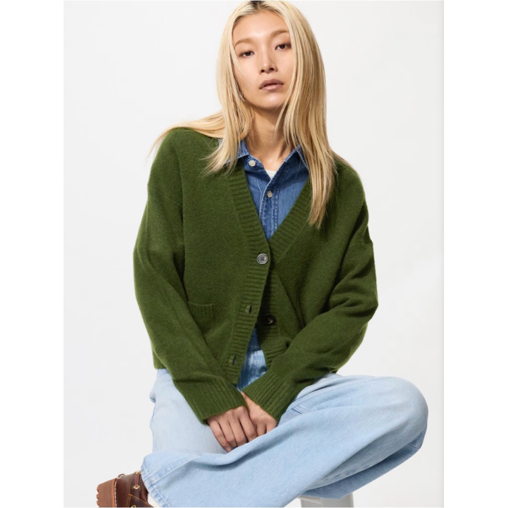 [NEW] Cardigan Souffle Yarn by Uniqlo