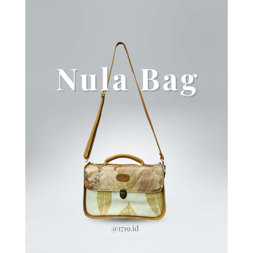 Leather Ecoprint Bag