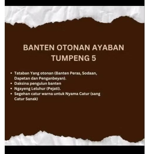 Banten Otonan Tumpeng 5 Lengkap Bali | Ayaban Tumpeng 5 | Sarana Upakara Hindu