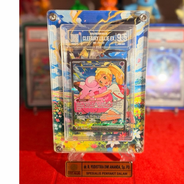 EGS 9.5 Clefairy Lillie SAR indonesia, lengkap bersama frame art