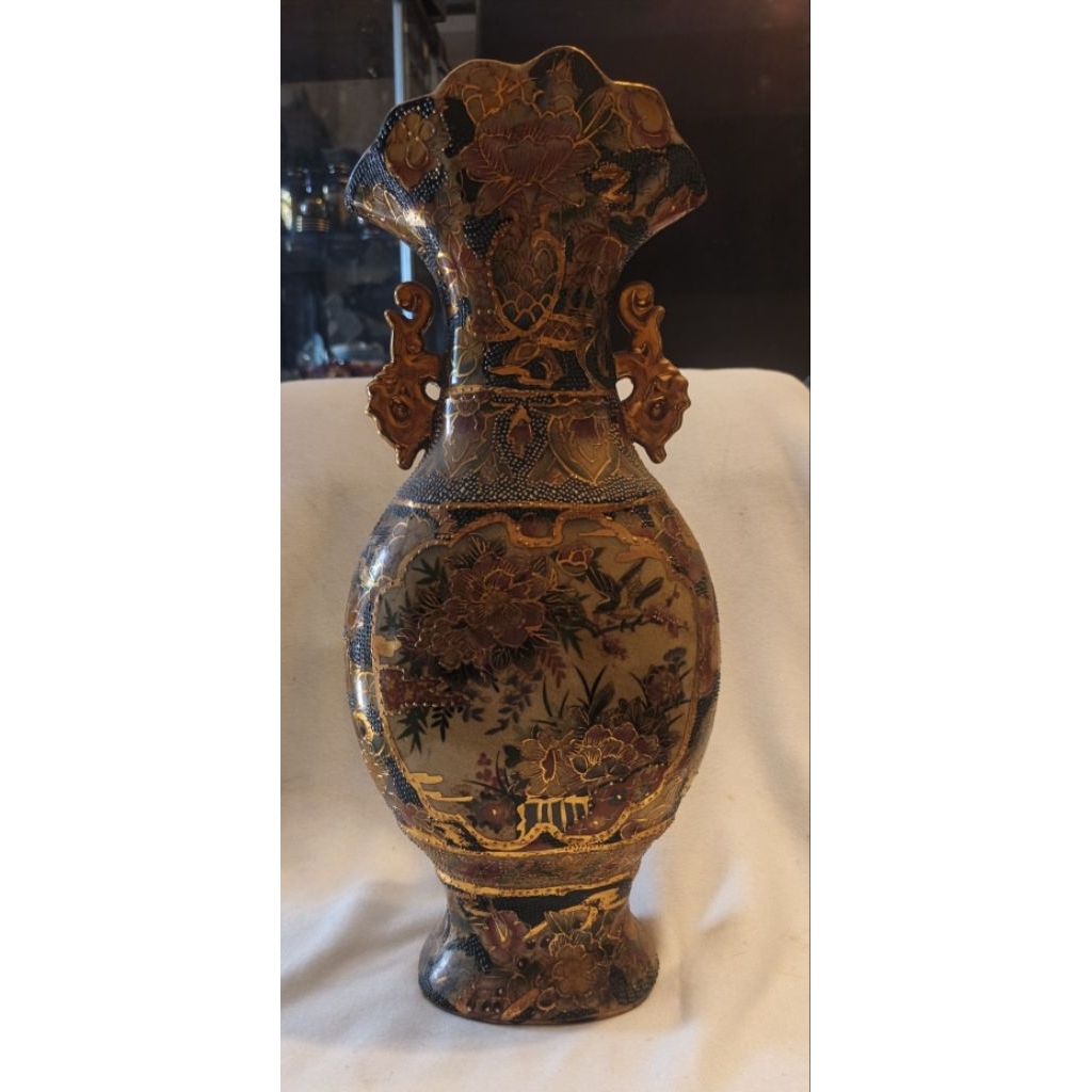 guci antik vintage china hand painting