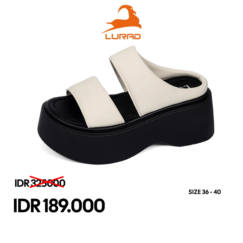 LURAD Sandal Wanita Wedges Hak Tinggi Sendal Cewek Hangout Modis Pesta Sandal Fashion WL2475