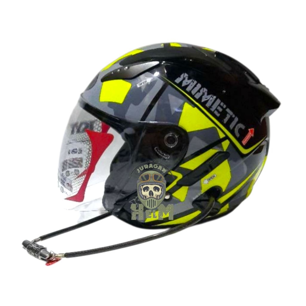 Kunci Helm Pengaman Helm Tali kunci Kode Aman Anti maling