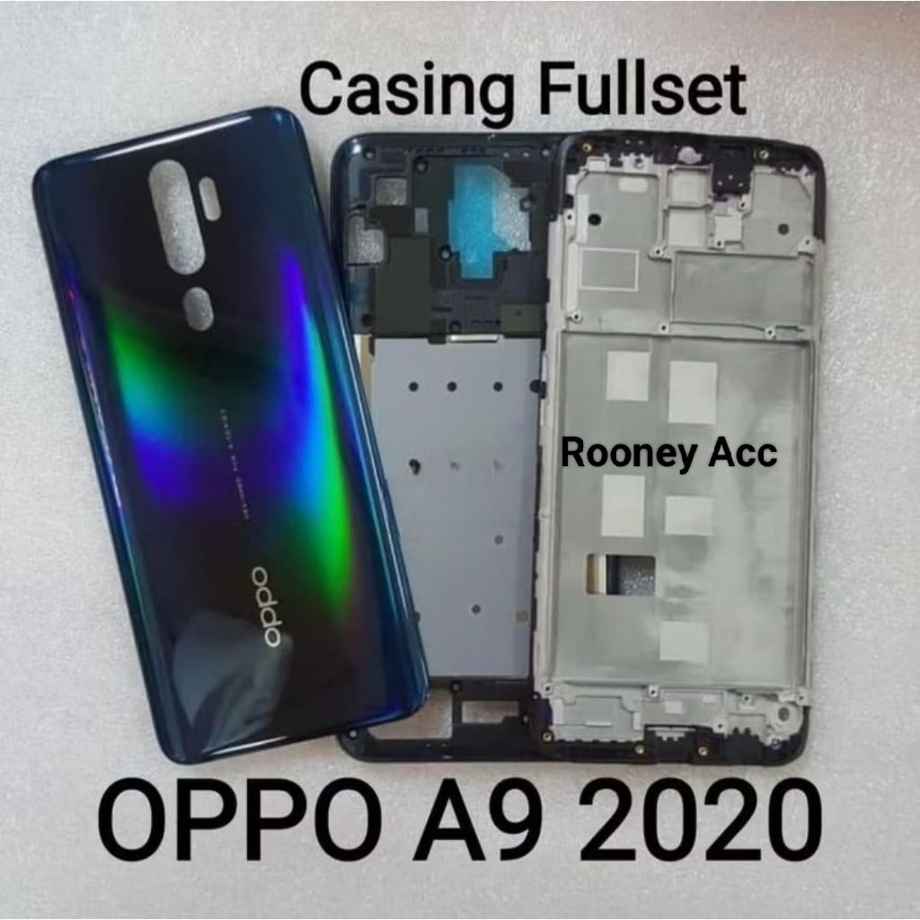 [FRAME HP]BEZEL+ FRAME + BACKDOOR OPPO A5 2020/A9 2020 FULLSET GROSIR MURAH