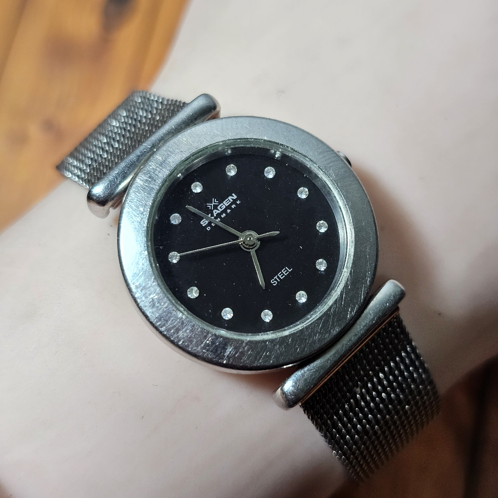 Jam Skagen Denmark 107SSSBD Silver Rantai Ladies Bekas