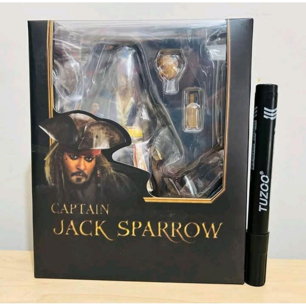 SHF Captain Jack Sparrow Pirates Of The Caribbean Action Figure