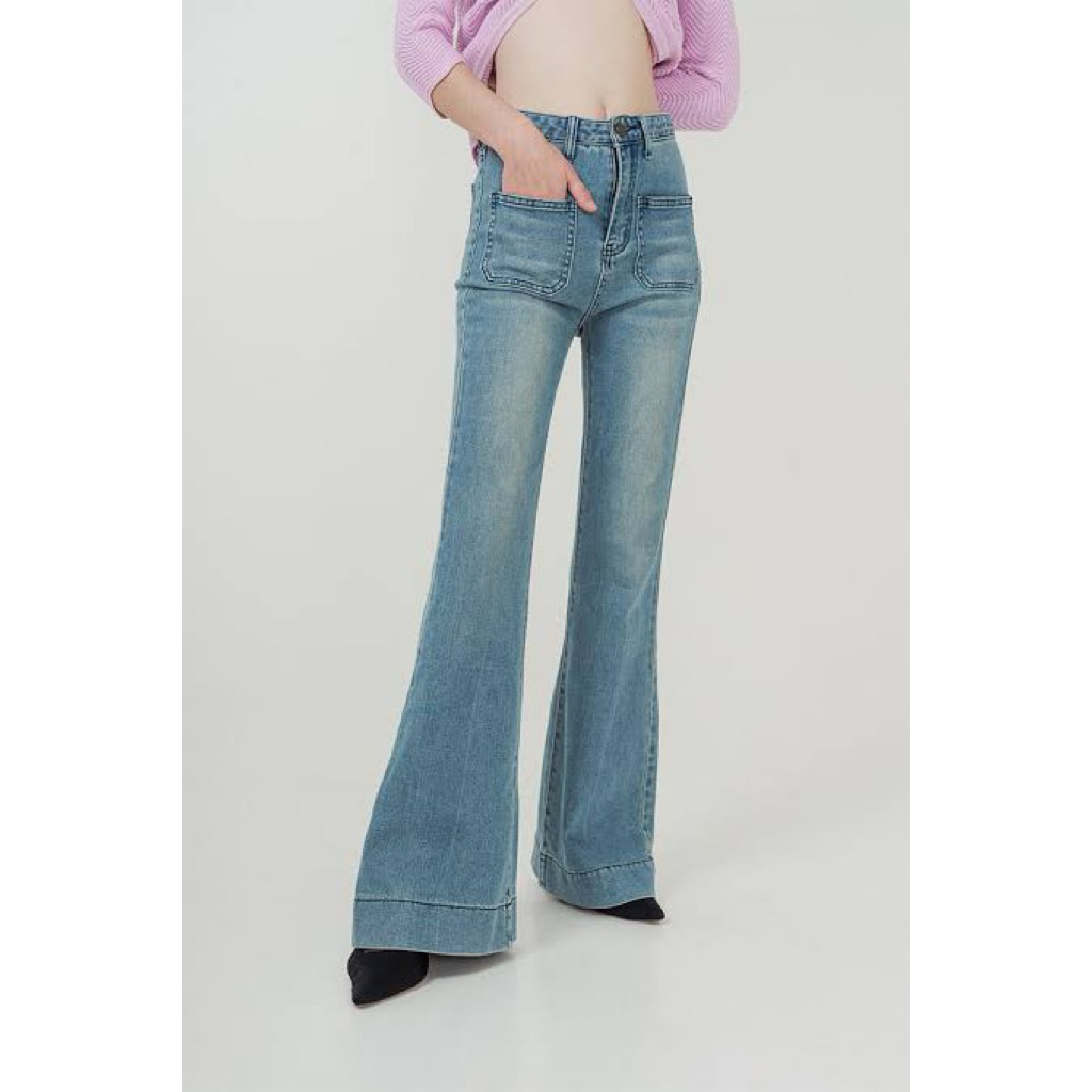 preloved duma gilia flare jeans