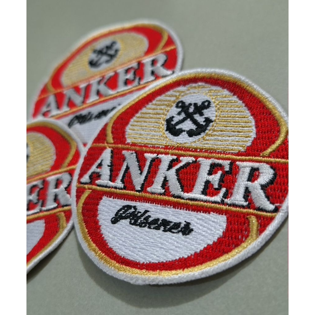 bordir logo angker pilsener/emblem angker/patch angker