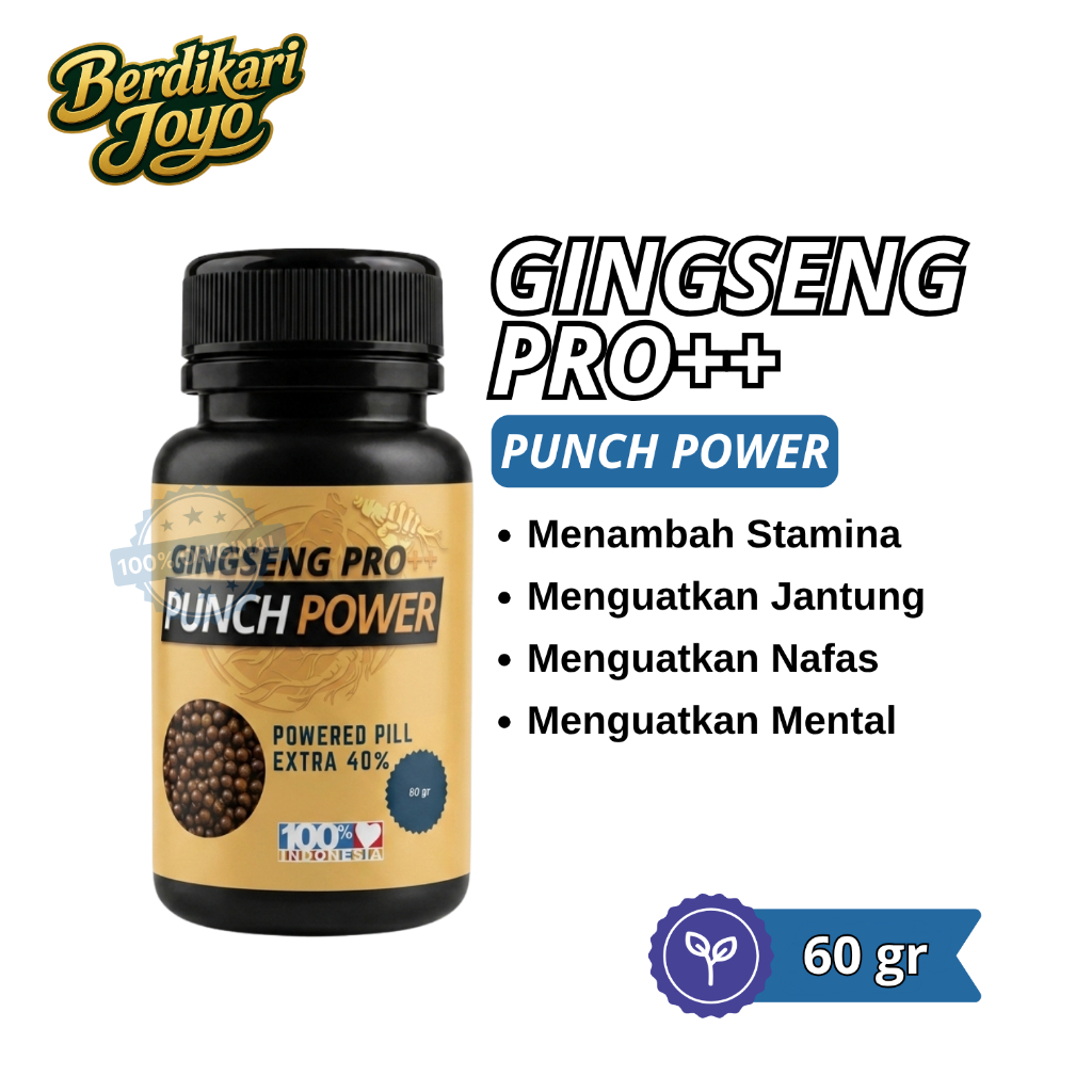 Power Punch Ginseng Pro++ Stamina, Mental, & Nafas Ayam